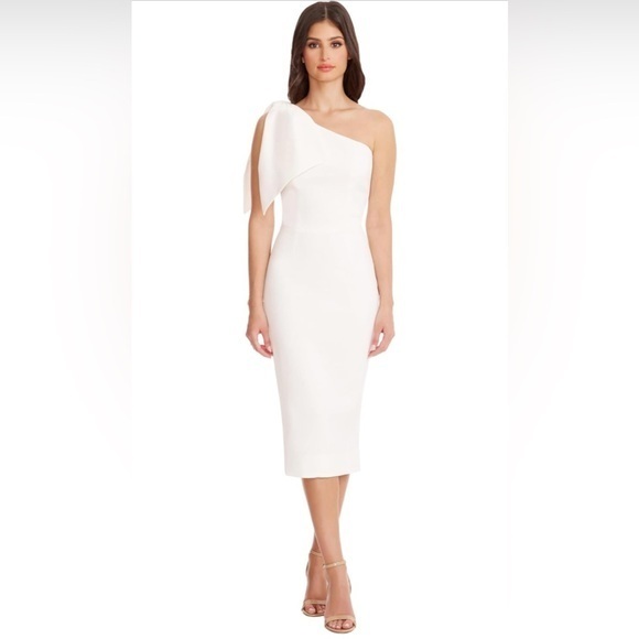 Dress the Population Dresses & Skirts - Dress the Population One-Shoulder White Dress